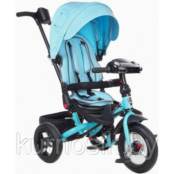 Велосипед детский трехколесный MINI TRIKE JEANS (12"/10" надувные колеса)	(арт. T400-17 JEANS) Голубой
