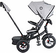 Велосипед детский трехколесный MINI TRIKE JEANS  (12"/10" надувные колеса) (арт. T420 JEANS) Серый, фото 3