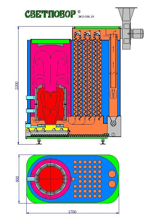 Промышленный котел Светлобор ЭКО 200 кВт - фото 1 - id-p96223289