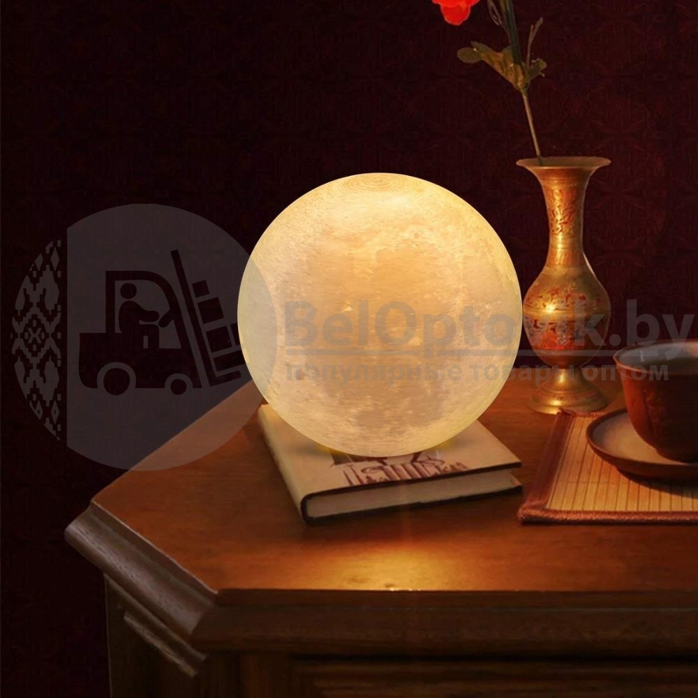 Лампа-ночник реалистичная объемная Moon Lamp Луна, d 15 см - фото 3 - id-p96236466