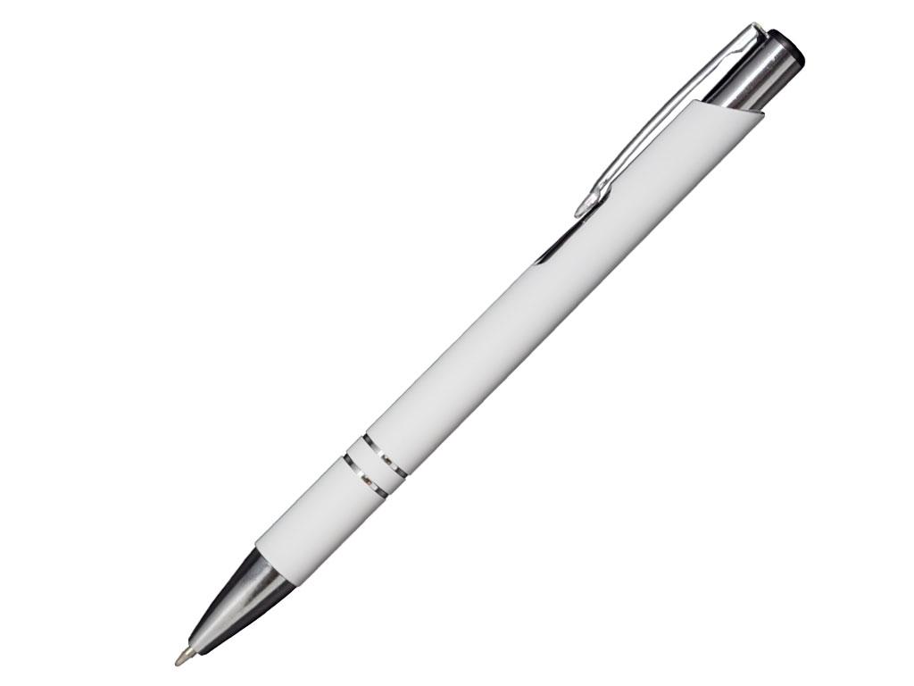 Ручка шариковая, COSMO Soft Touch, металл, белый