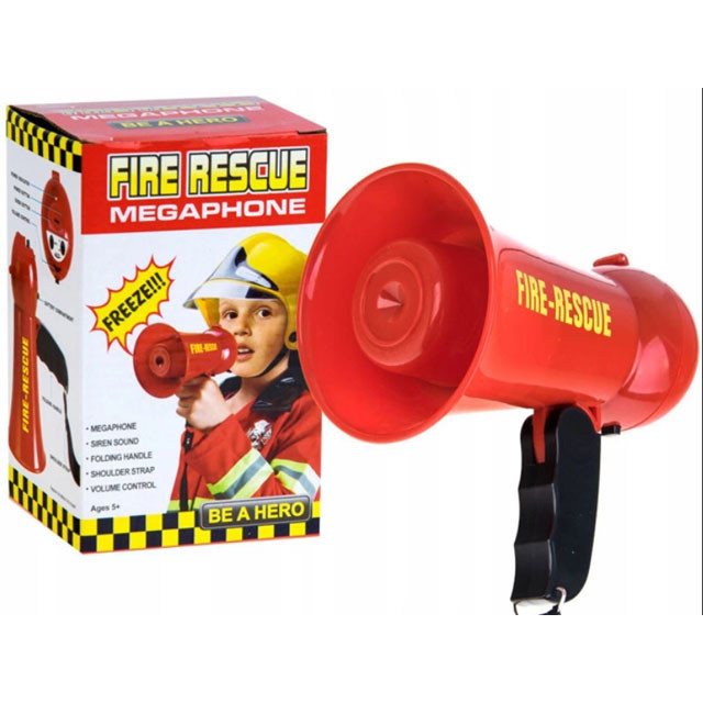 Игрушечный рупор пожарного Мегафон 1292