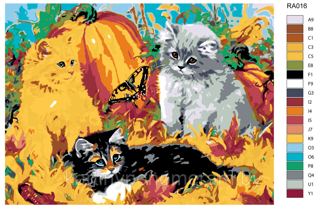 Картина по номерам, 30 x 40, RA016