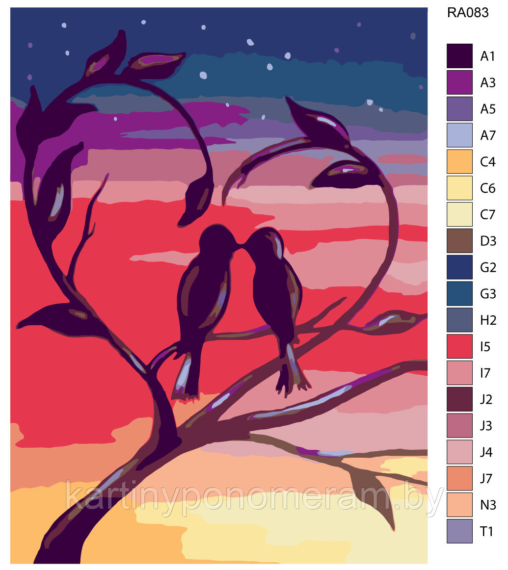 Картина по номерам, 30 x 40, RA083 - фото 1 - id-p96281854