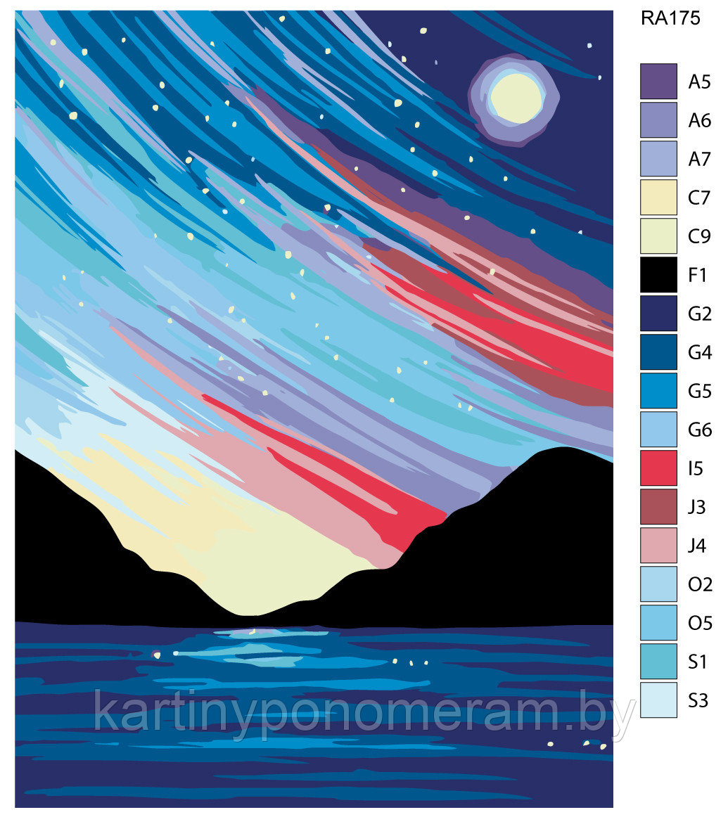 Картина по номерам, 30 x 40, RA175 - фото 1 - id-p96281873
