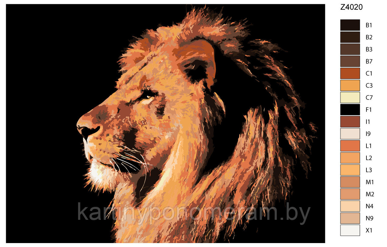 Картина по номерам, 30 x 40, Z-Z4020