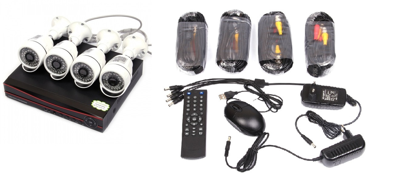 Комплект видеонаблюдения 4 камеры XPX K3904 4 MP