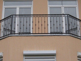 Кованое балконное граждение 7