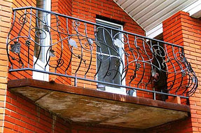 Кованое балконное граждение 17