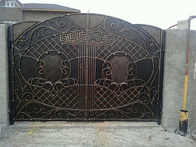 Кованые ворота, калитка и забор 8