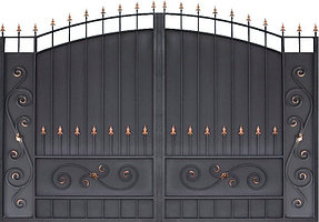 Кованые ворота, калитка и забор 12