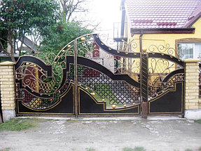 Кованые ворота, калитка и забор 29