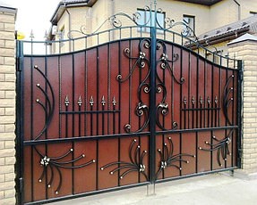 Кованые ворота, калитка и забор 39