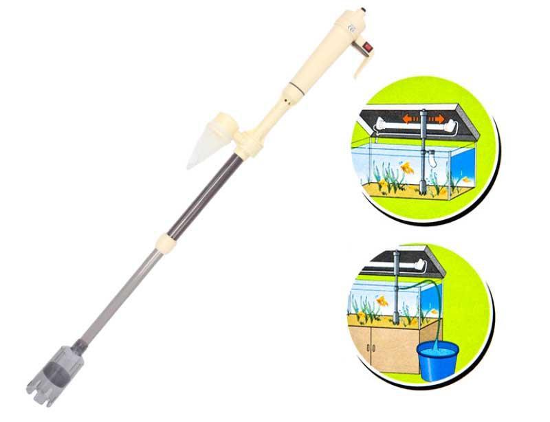 Очиститель грунта в аквариуме на батарейках