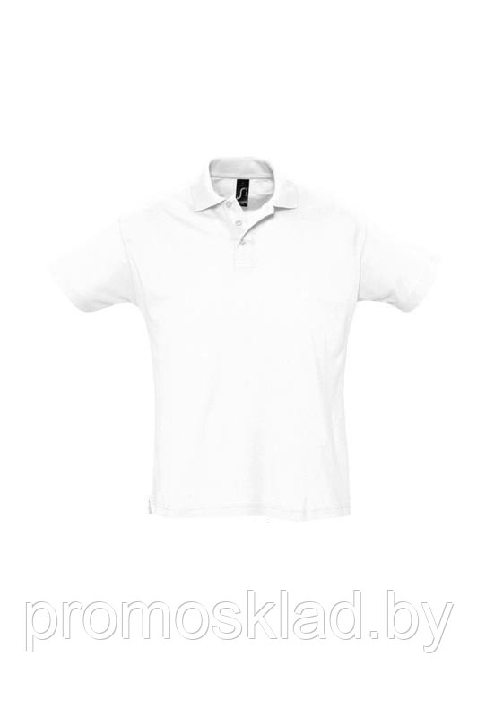 Рубашка поло белая, мужская 100% хлопок - фото 1 - id-p96298004
