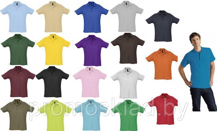 Рубашка поло цветная, мужская 100% хлопок - фото 2 - id-p96298024