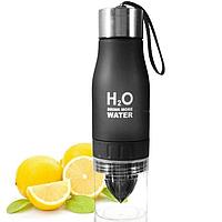 Бутылка для воды «H2O Drink More Water» черная