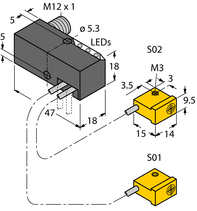 1650065 | NI2-Q9.5-AP6-0.15-FS4.4X3/S304