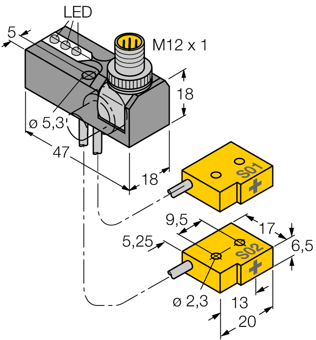 1650098 | NI2-Q6.5-0.1-BDS-2AP6X3-H1141/S34