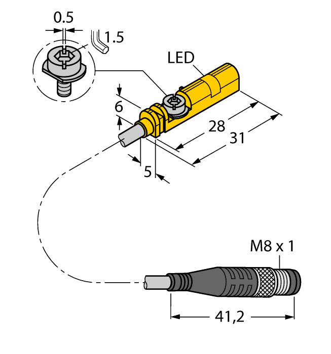 4685744 | BIM-UNT-AP6X-0.3-PSG3M/S1139