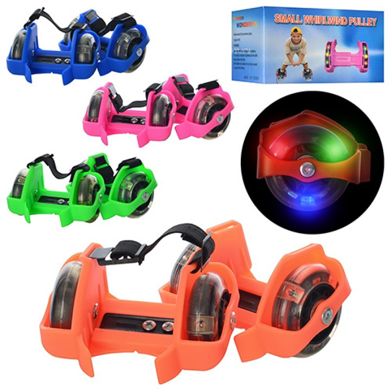 Накладные мини-ролики Flashing Roller со светящимися колесами - фото 3 - id-p96350925
