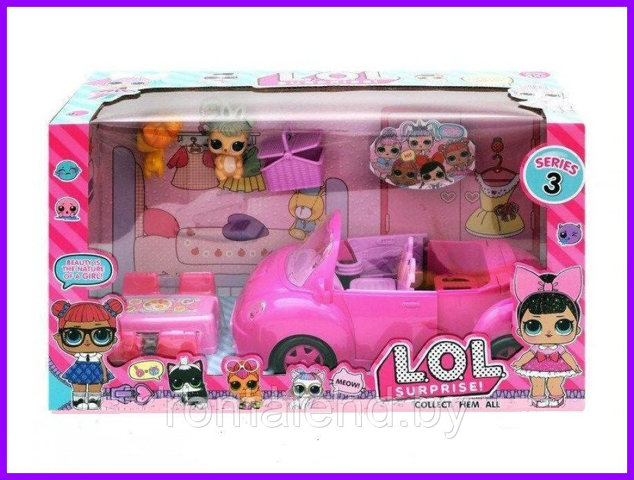 Набор куклы L.O.L. Surprise с машиной и аксессуарами