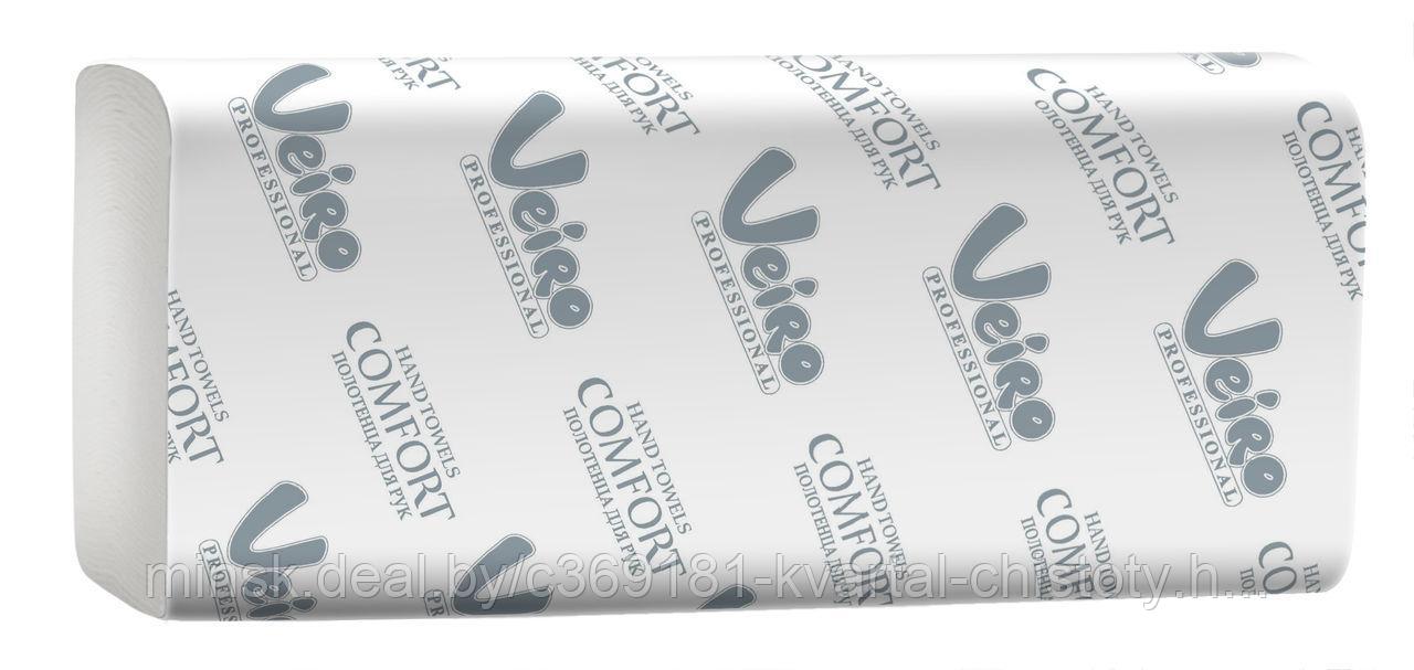 Полотенца бум 3-слойные V-сложения Veiro Comfort KV211 (180 л/уп), РФ