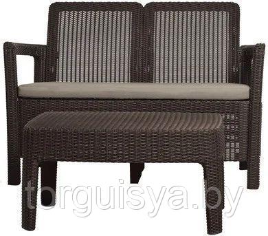 Комплект мебели Keter Tarifa sofa+table (диван и столик), серый - фото 1 - id-p96351109