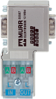 55586 | PROFIBUS-PLUG-MALE (SUB-D) 90° WITH PG