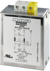 10415 | MEF EMC-FILTER 1-PHASE 1-STAGE, фото 2