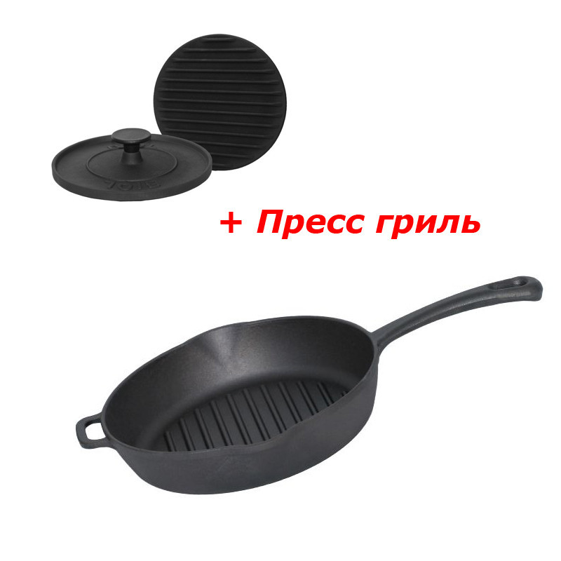 Сковорода-гриль Биол 1124 24 см + Гриль Пресс