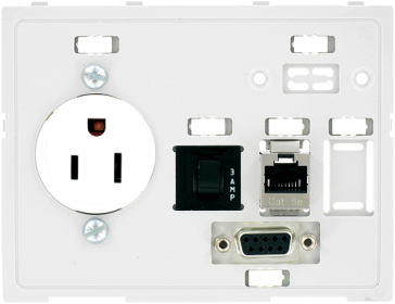 4000-68000-4230000 | MODLINK MSDD DBL COMBI INSERT USA NEMA 5-15