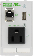 4000-68000-4030000 | MODLINK MSDD SINGLE COMBI INSERT USA NEMA 5-15