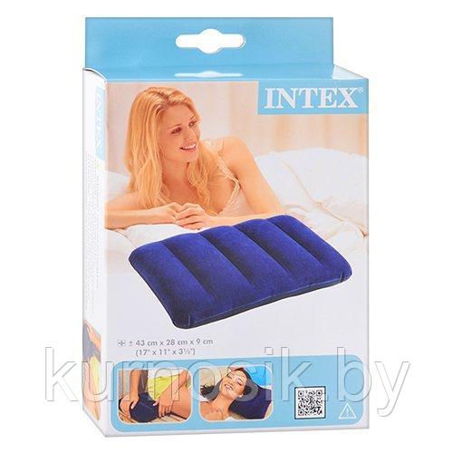 Надувная подушка Intex синяя (68672) - фото 2 - id-p96360318
