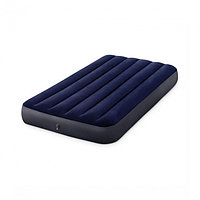 Односпальный надувной матрас Intex Classic Downy Airbed, синий (64757), фото 1