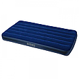 Односпальный надувной матрас Intex Classic Downy Airbed, синий (64757), фото 3
