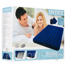 Надувной матрас Intex + насос и подушки  (68765) 