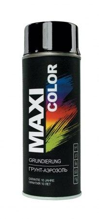 MAXI COLOR 0004MX Грунт-аэрозоль черный 400мл - фото 1 - id-p55409700