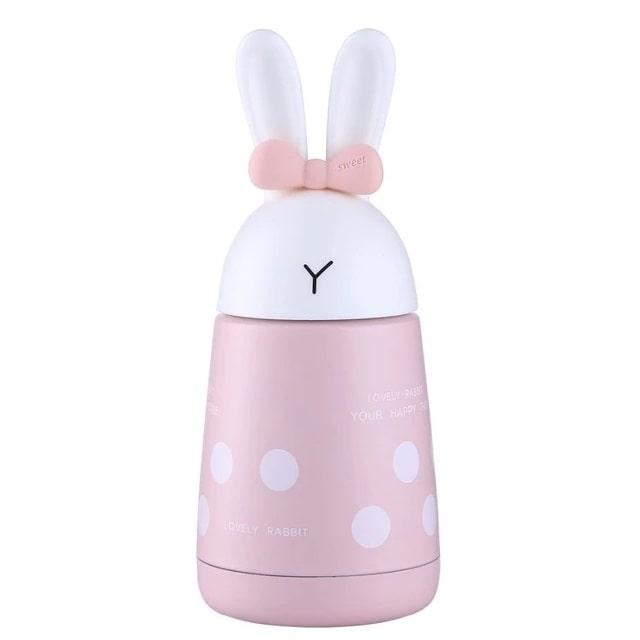 Термос «Кролик с ушками и бантиком» розовый - фото 2 - id-p96371726