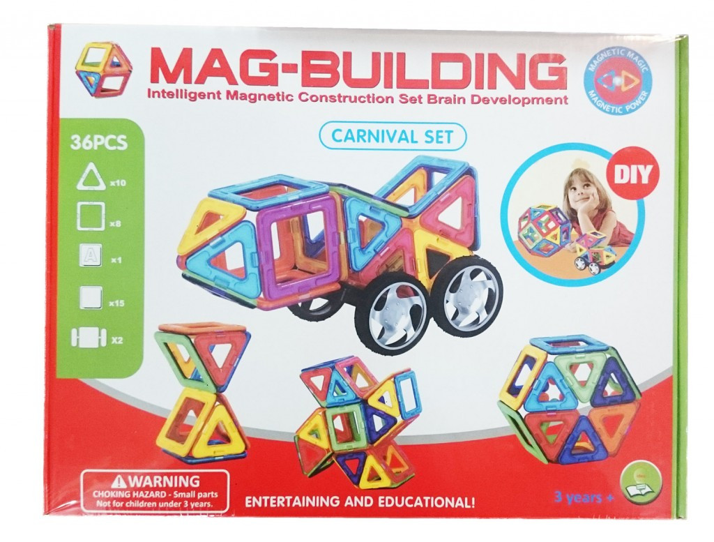 Магнитный конструктор Mag Building 36 деталей