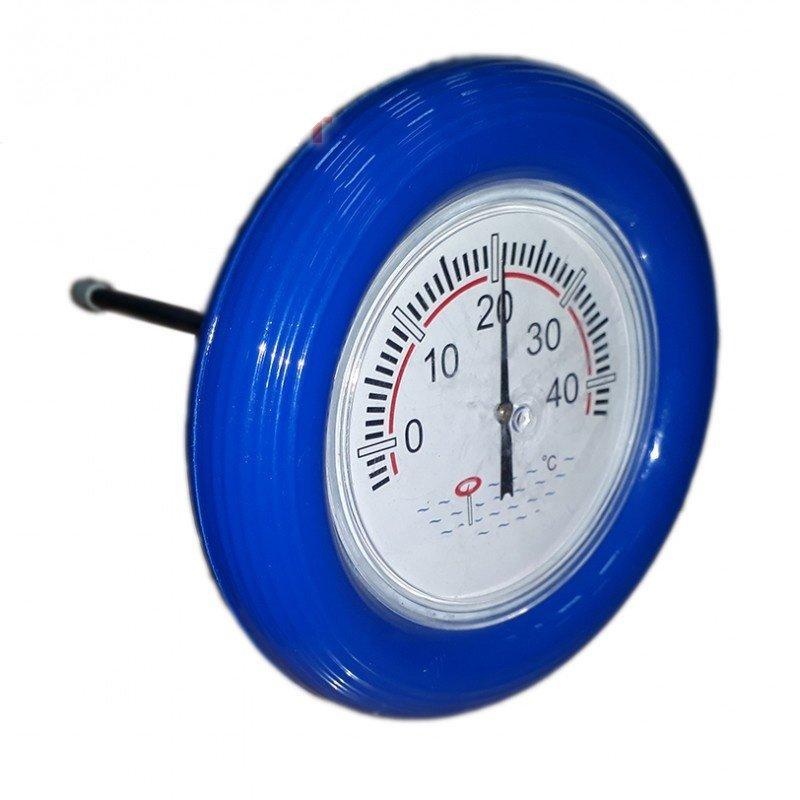 Термометр круглый Pool King синий, 18,5 см