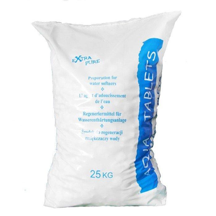 Соль таблетированная, 25 кг. NaCl - 99, 9%
