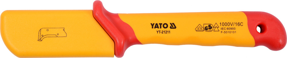 Нож для кабеля с пятой 155мм 1000V"Yato" YT-21211 - фото 3 - id-p76173810