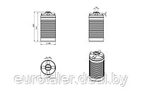 Емкость ЭВЛ-Т 1000л ЭКОПРОМ, фото 2