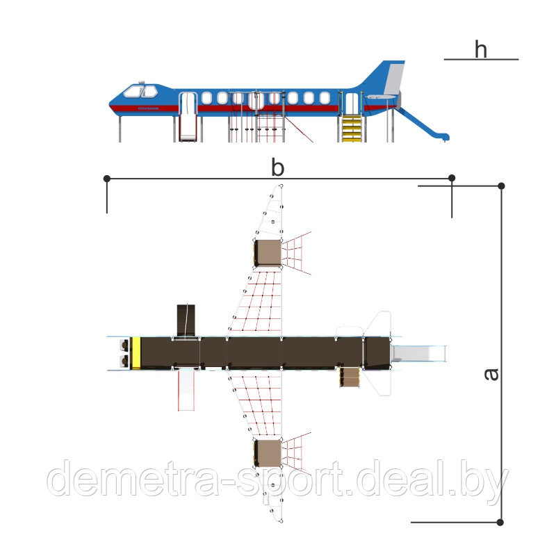 Игровой комплекс Авиалайнер 101.98.00 - фото 2 - id-p96382180