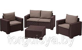 Комплект мебели KETER California 2 Seater, коричневый