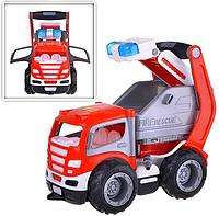 Автомобиль игрушечный Полесье Пожарный автомобиль ГрипТрак / 0872 (в сеточке), фото 1