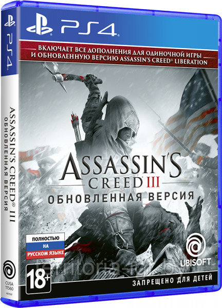 Assassin s Creed III. Обновленная версия / Remastered PS4 (Русская версия) - фото 1 - id-p96409648