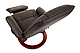 Кресло массажное с пуфом Calviano 2159 (коричневое), фото 6