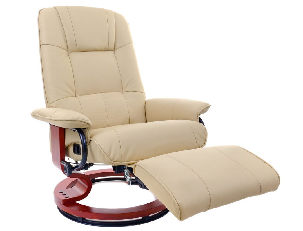 Кресло массажное с пуфом Calviano 2159 (коричневое) - фото 9 - id-p81231805